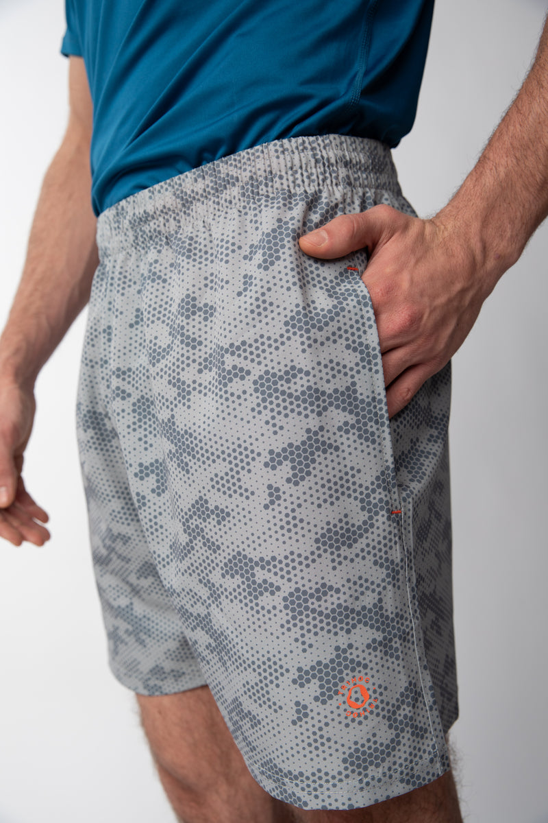 Short Running Camuflado sin malla Hombre - Gris
