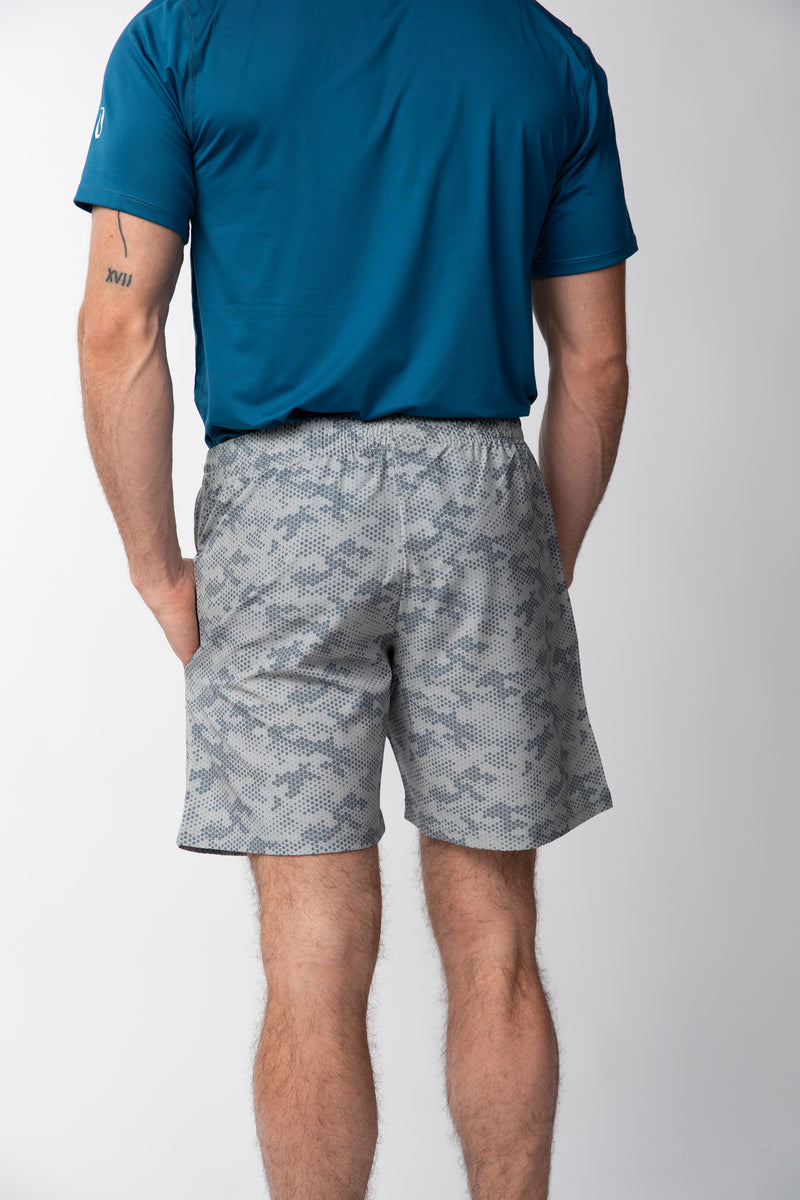 Short Running Camuflado sin malla Hombre - Gris