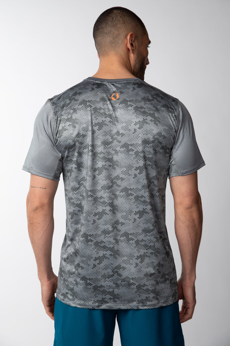 Polera de running Hombre - Gris