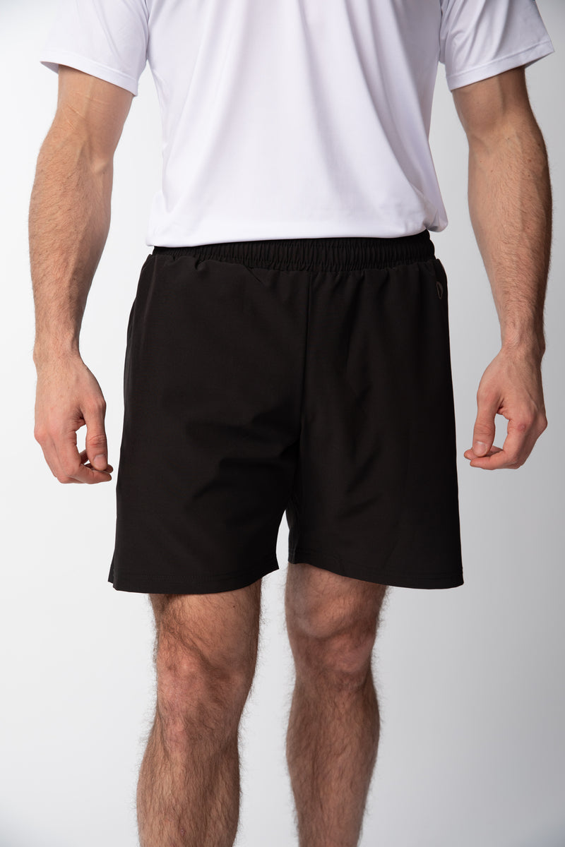 Short de Running Liso 2 en 1 Hombre - Negro