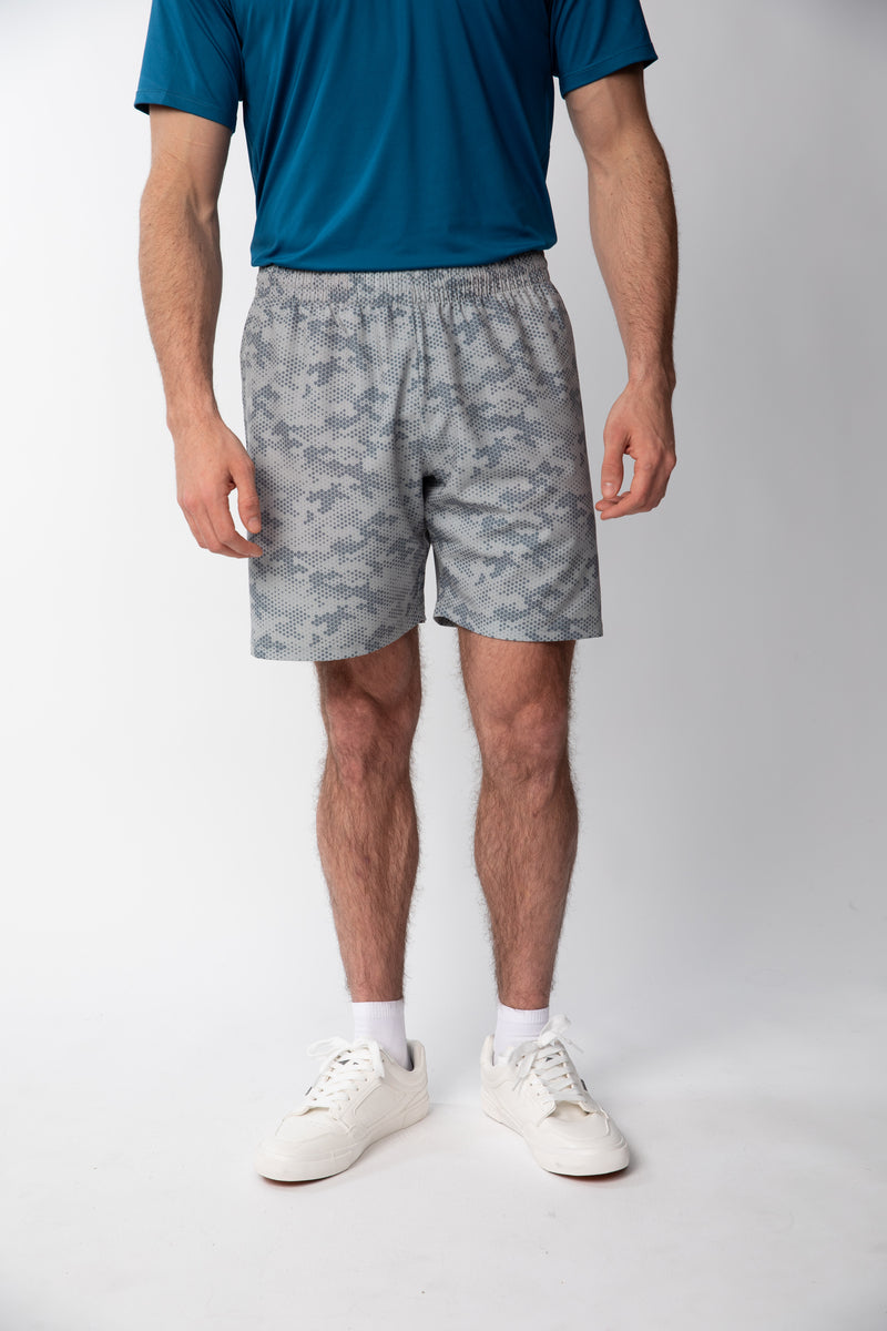 Short de Running Camuflado s/malla Hombre - Gris