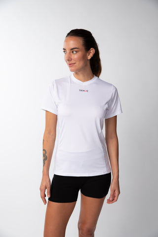 Polera cuello en V  Mujer - Blanco