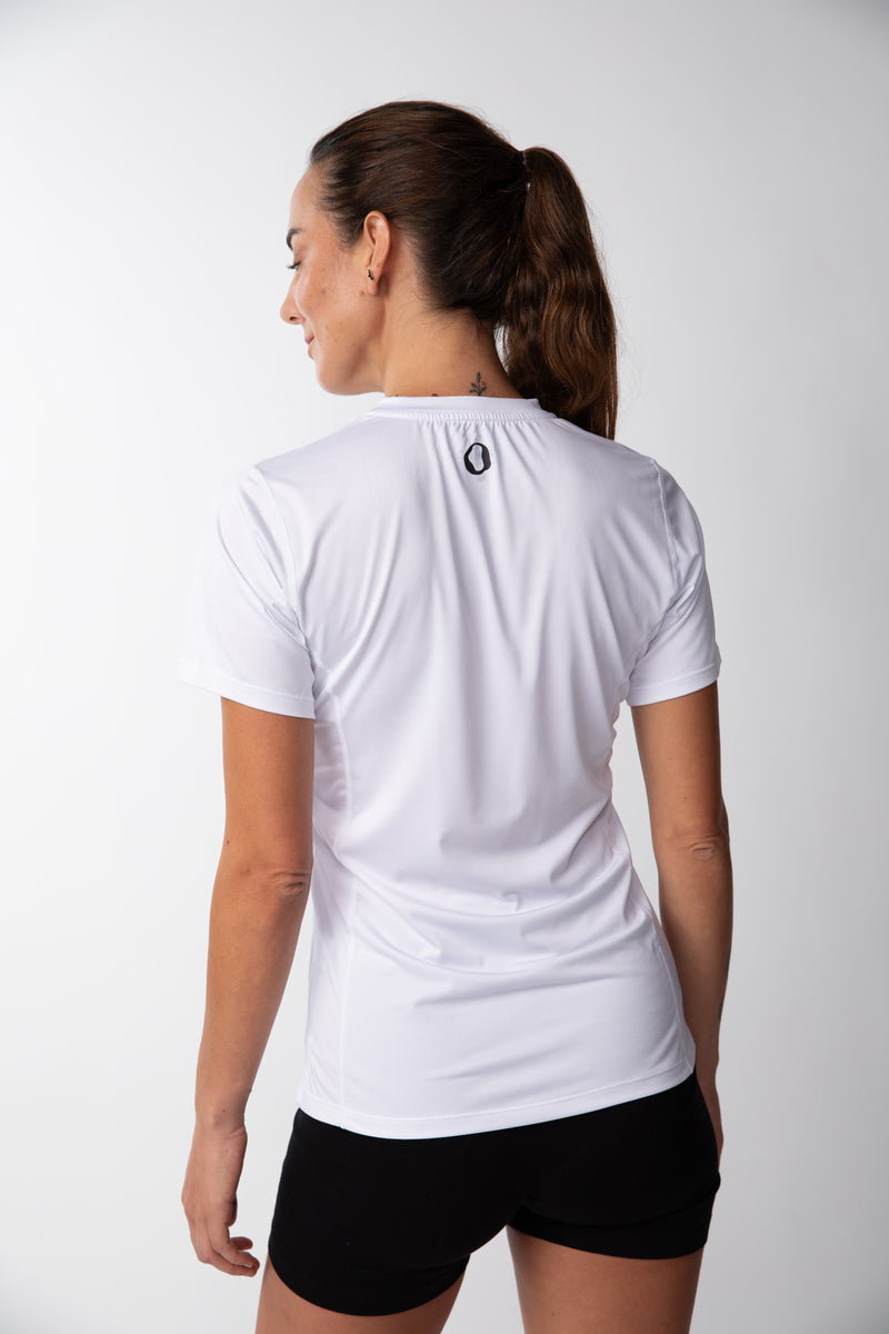 Polera cuello en V  Mujer - Blanco